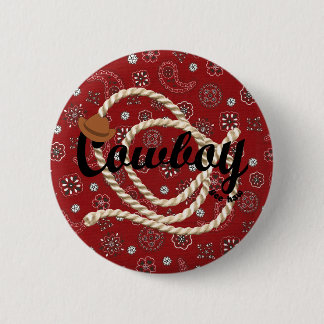 Cowboy Pinback Button