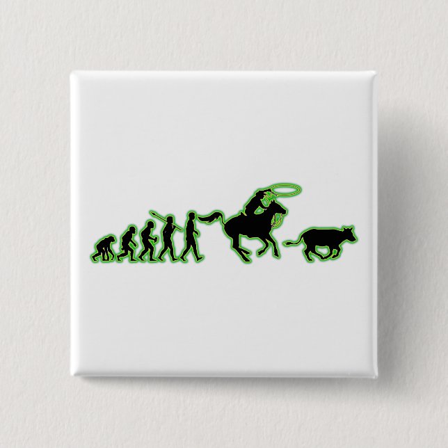 Cowboy Pinback Button (Front)