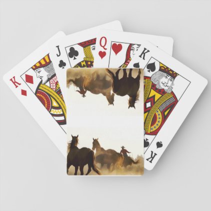 cowboy playing cards