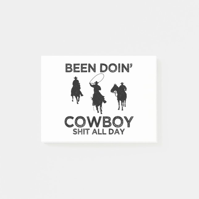 cowboy post-it notes (Front)