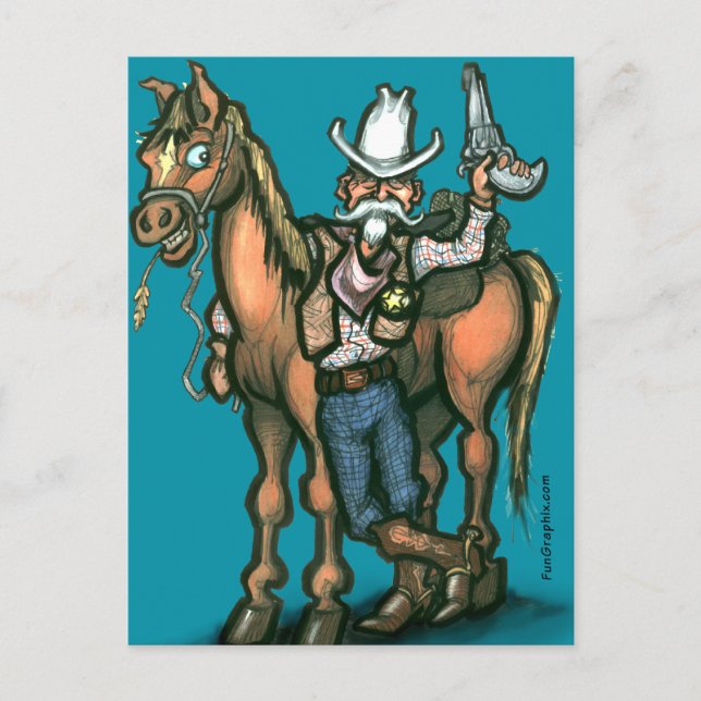 Cowboy Postcard (Front)