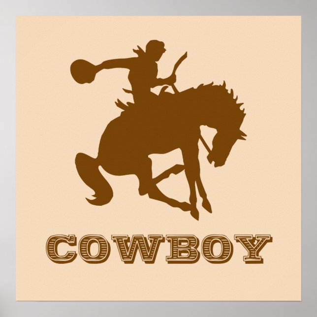 Cowboy Poster - Change the Colors! (Front)