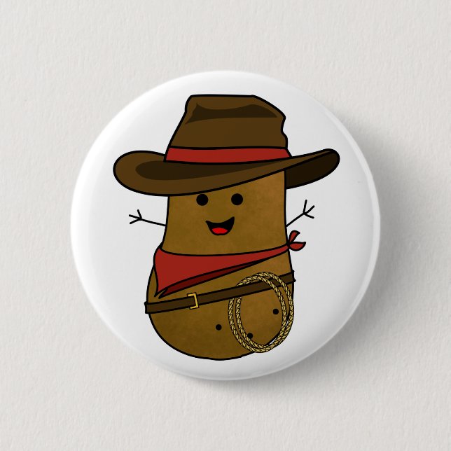 Cowboy Potato Button (Front)