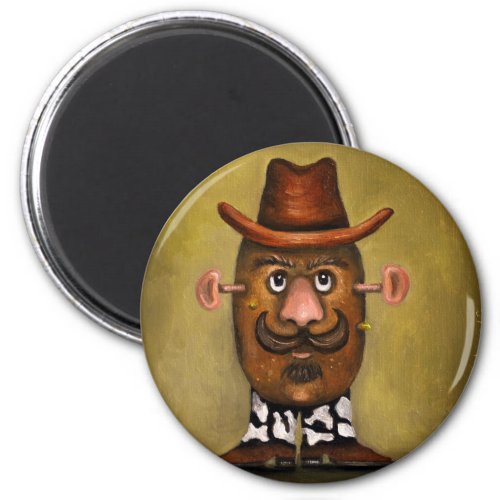 Cowboy Potato Magnet