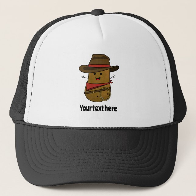 Cowboy Potato Personalized Trucker Hat (Front)