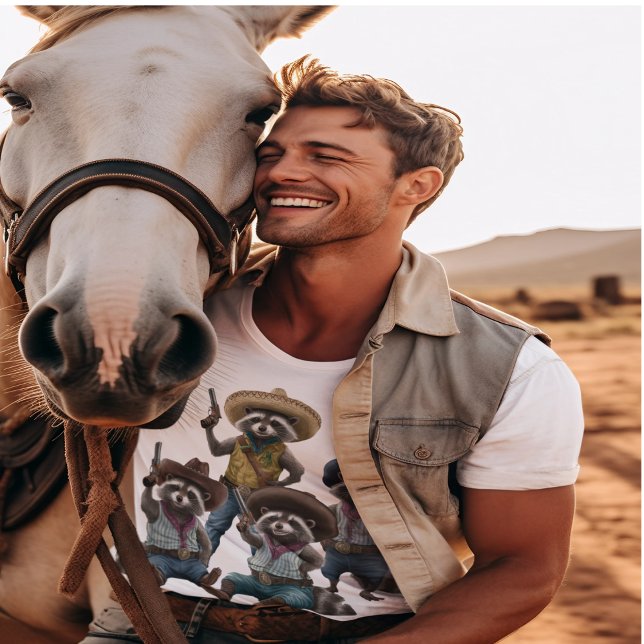 Cowboy Raccoon T-Shirt (Creator Uploaded)