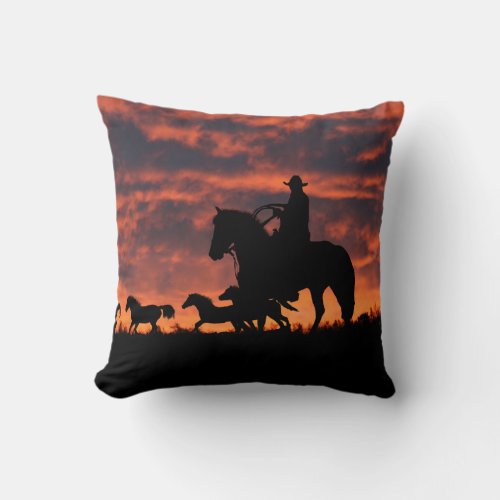 Cowboy Ranch Decor accent Pillow