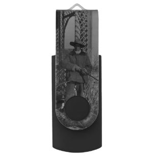 Cowboy Rancher or Canadian Outlaw of Old West Flash Drive