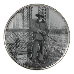 Cowboy Rancher or Canadian Outlaw of Old West Golf Ball Marker