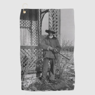 Cowboy Rancher or Canadian Outlaw of Old West Golf Towel