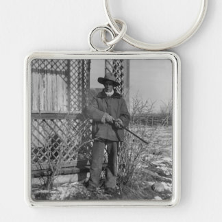 Cowboy Rancher or Canadian Outlaw of Old West Keychain