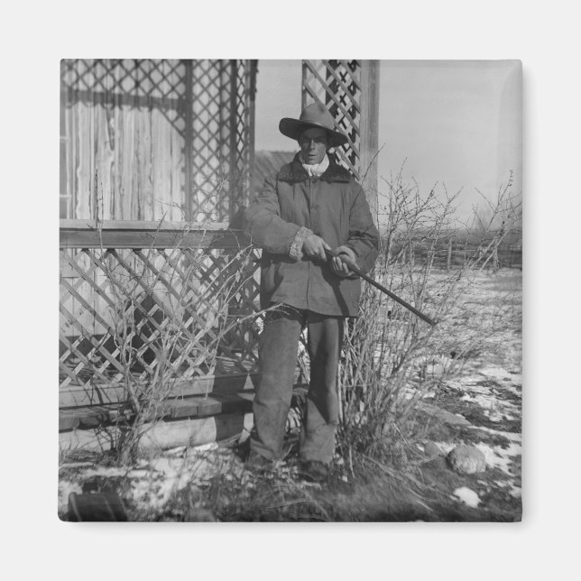 Cowboy Rancher or Canadian Outlaw of Old West Magnet (Front)