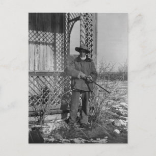 Cowboy Rancher or Canadian Outlaw of Old West Postcard