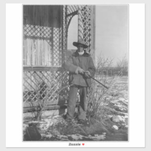 Cowboy Rancher or Canadian Outlaw of Old West Sticker