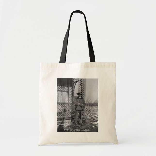 Cowboy Rancher or Canadian Outlaw of Old West Tote Bag (Front)