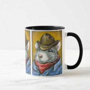 Cowboy rat mug