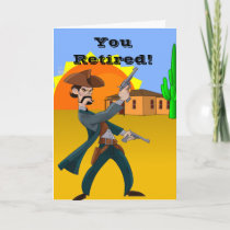 Cowboy Retirement Greetings Card