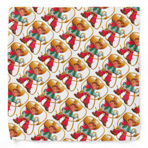 Cowboy Retro Boy Child Cute Western Bandana