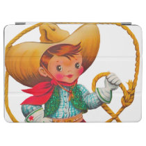 Cowboy Retro Boy Child Cute Western iPad Air Cover