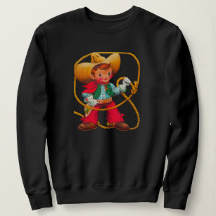 Cowboy Retro Boy Child Cute Western Sweatshirt