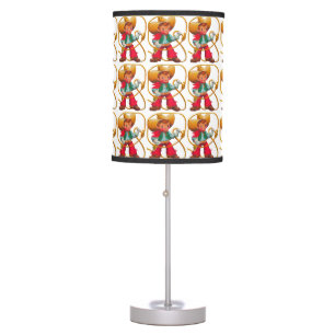 Cowboy Retro Boy Child Cute Western Table Lamp