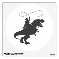 Cowboy riding dinosaur in the prehistoric era