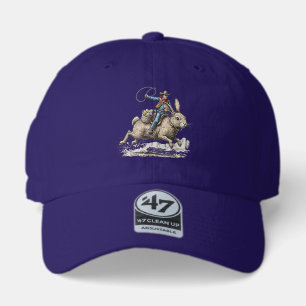 Cowboy Riding Easter Bunny Western Howdy Easter Fu 47 Brand Hat