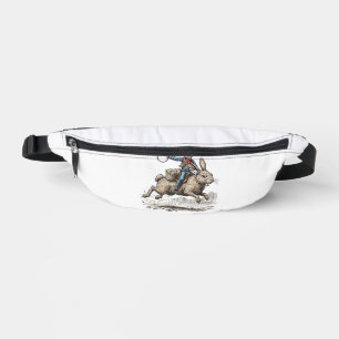 Cowboy Riding Easter Bunny Western Howdy Easter Fu Fanny Pack