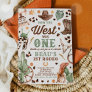 Cowboy Rodeo 1st Birthday How The West Was One Invitation