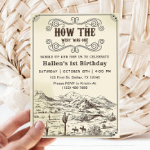 Cowboy Rodeo 1st Birthday How The West Was One