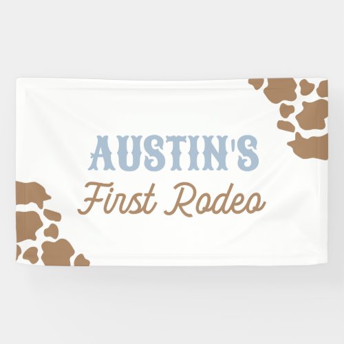 Cowboy Rodeo Birthday Party Banner