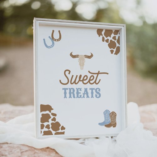 Cowboy Rodeo Birthday Party Sweet Treats Sign