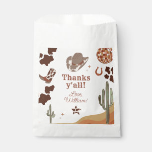 Cowboy Rodeo birthday Wild west Thank you Favor Bag