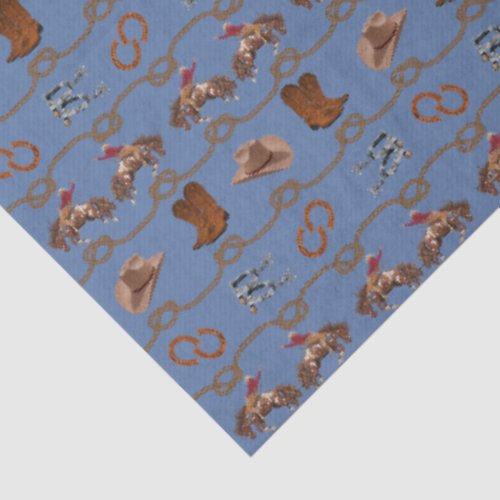 Cowboy Rodeo Essentials Tissue Paper
