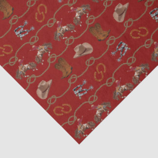 Cowboy Rodeo Essentials Tissue Paper