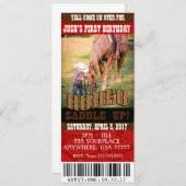 Cowboy Rodeo Invitations, envelopes included Invitation (Front/Back)