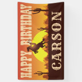 Cowboy Rodeo Wild West Any Age, Happy Birthday Banner | Zazzle