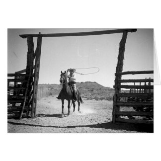 Cowboy roping cards