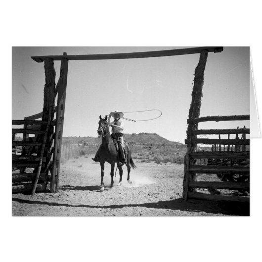 Cowboy roping cards (Front Horizontal)