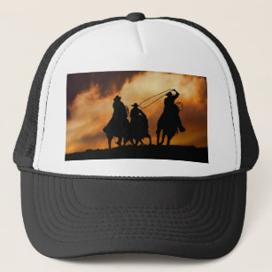 Trucker Hat for Men & Women Western Horse Bull Farm Animal Cattle