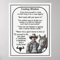 Cowboy Rules and Wisdom 