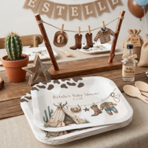 Cowboy rustic elegant Western desert baby shower