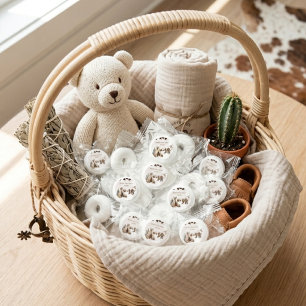 Cowboy rustic howdy Western desert baby shower Life Saver® Mints