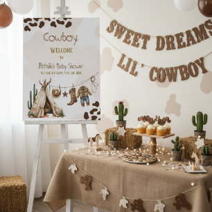 Cowboy rustic howdy Western welcome sign