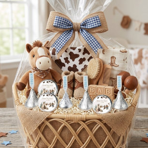Cowboy rustic modern Western desert baby shower Hershey®'s Kisses®