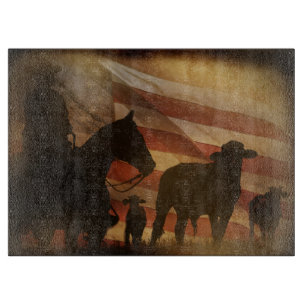 Cowboy Rustic Rodeo Cutting Board