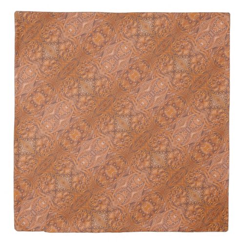 Cowboy Rustic western country tooled leather print