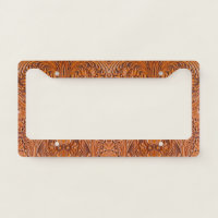 Cowboy Rustic western country tooled leather print