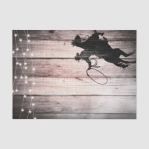 Cowboy Rustic Wood Barn Country Party Wild West Tissue Paper