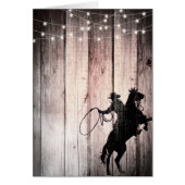 Cowboy Rustic Wood Barn Country Wild West (Front)